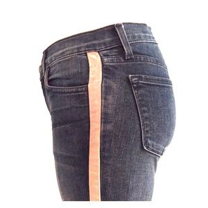 J Brand Kacie jeans with leather stripe Size 25